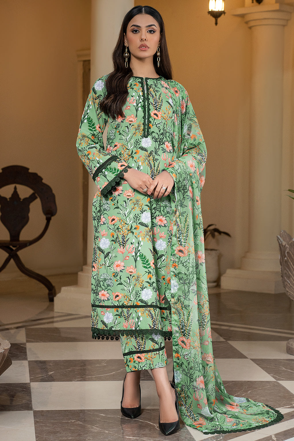 Zarif | Prints 24 | ZPR 04 DELILAH by Designer Zarif - House of Maryam - Pakistani Designer Ethnic Wear in {{ shop.shopifyCountryName }}