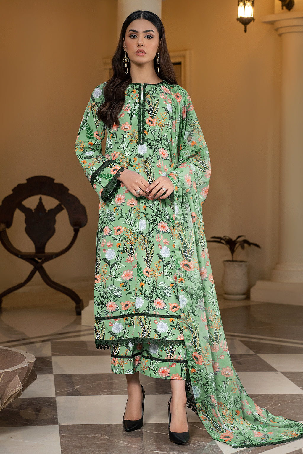 Zarif | Prints 24 | ZPR 04 DELILAH by Designer Zarif - House of Maryam - Pakistani Designer Ethnic Wear in {{ shop.shopifyCountryName }}