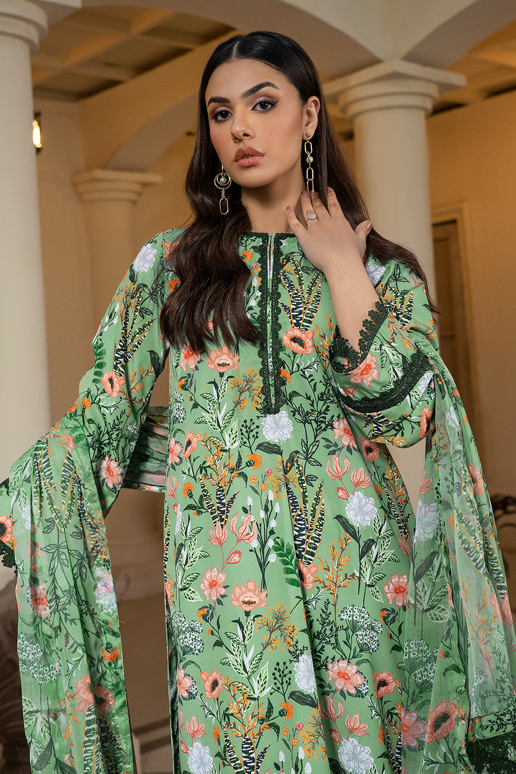 Zarif | Prints 24 | ZPR 04 DELILAH by Designer Zarif - House of Maryam - Pakistani Designer Ethnic Wear in {{ shop.shopifyCountryName }}