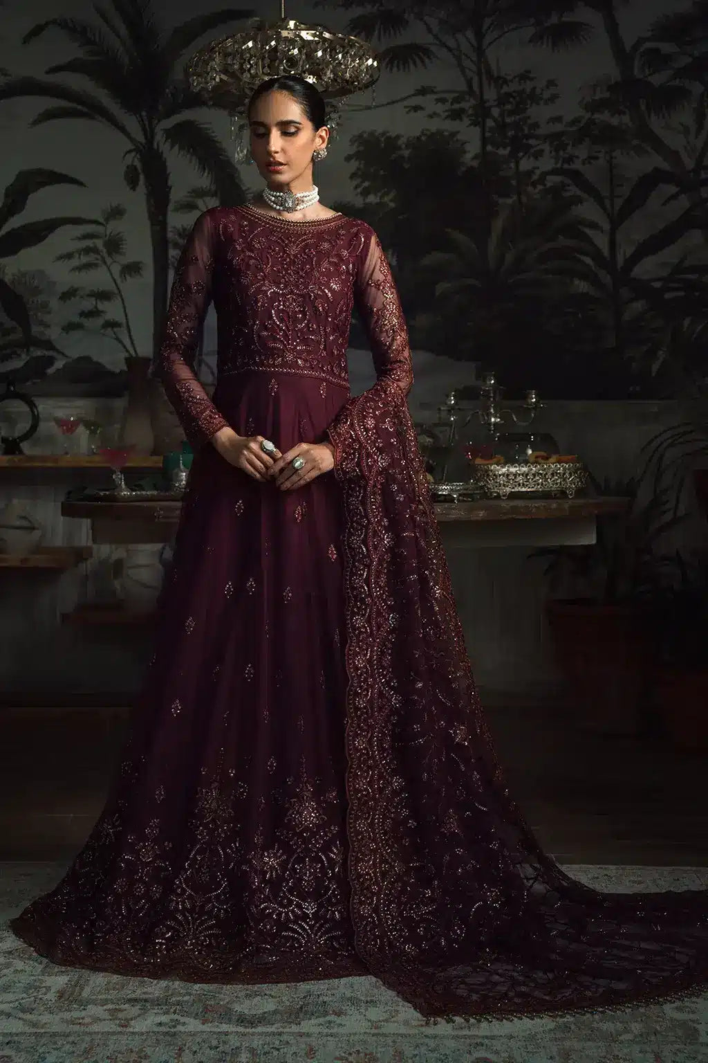 Zarif | LA ROSELLA Formals | ZLR 06 CARMINE -  Zarif Formal -  House of Maryam