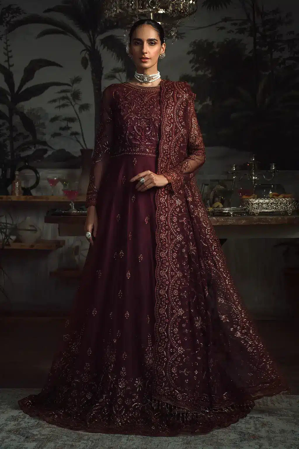 Zarif | LA ROSELLA Formals | ZLR 06 CARMINE -  Zarif Formal -  House of Maryam