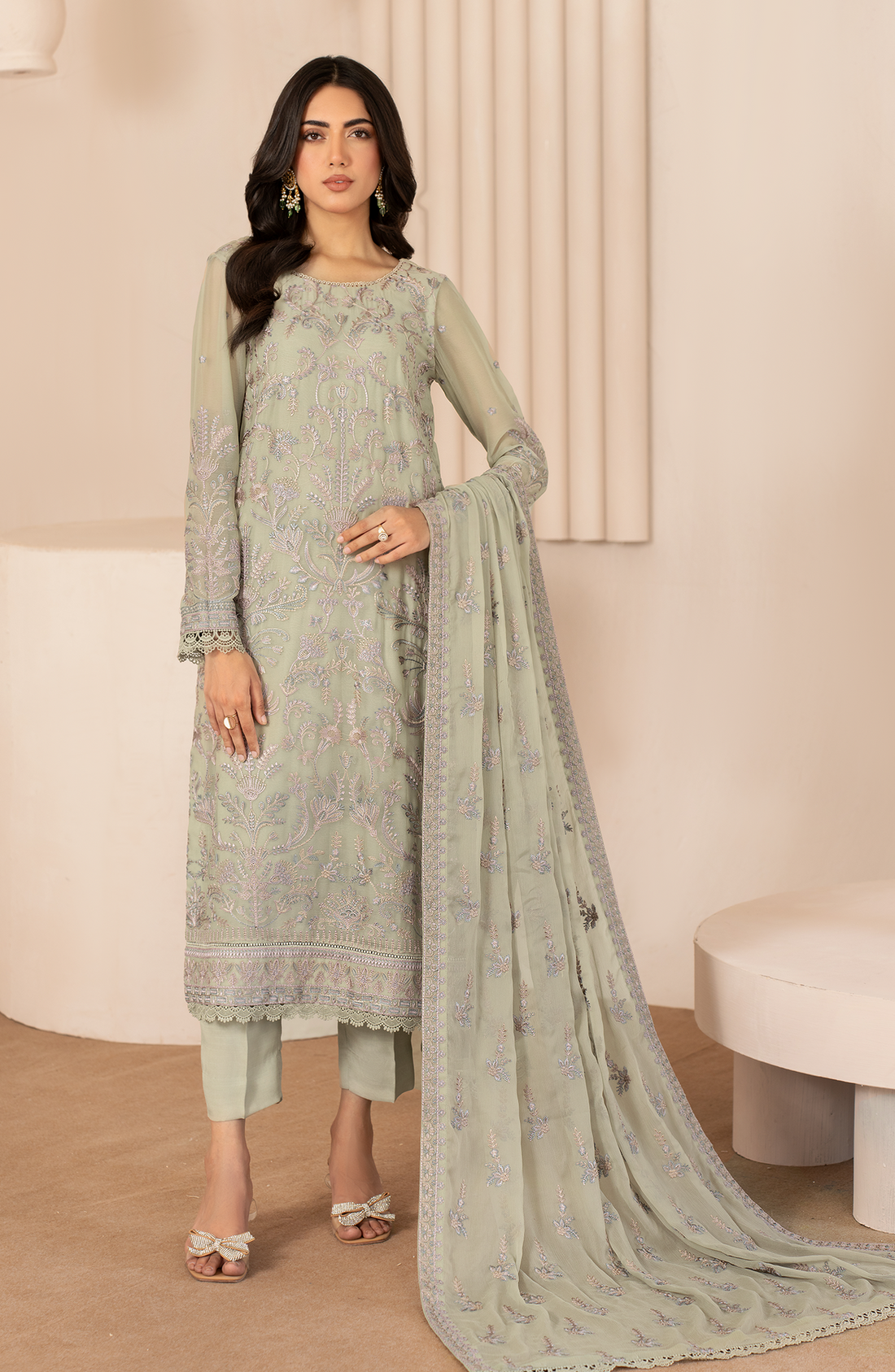 Zarif | Chiffon Edit | ZL 04 AFSA by Designer Zarif - House of Maryam - Pakistani Designer Ethnic Wear in {{ shop.shopifyCountryName }}