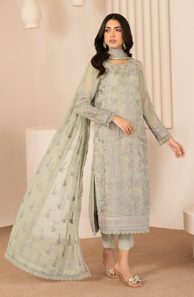 Zarif | Chiffon Edit | ZL 04 AFSA -  Zarif Formal - Original Designer Dress - House of Maryam