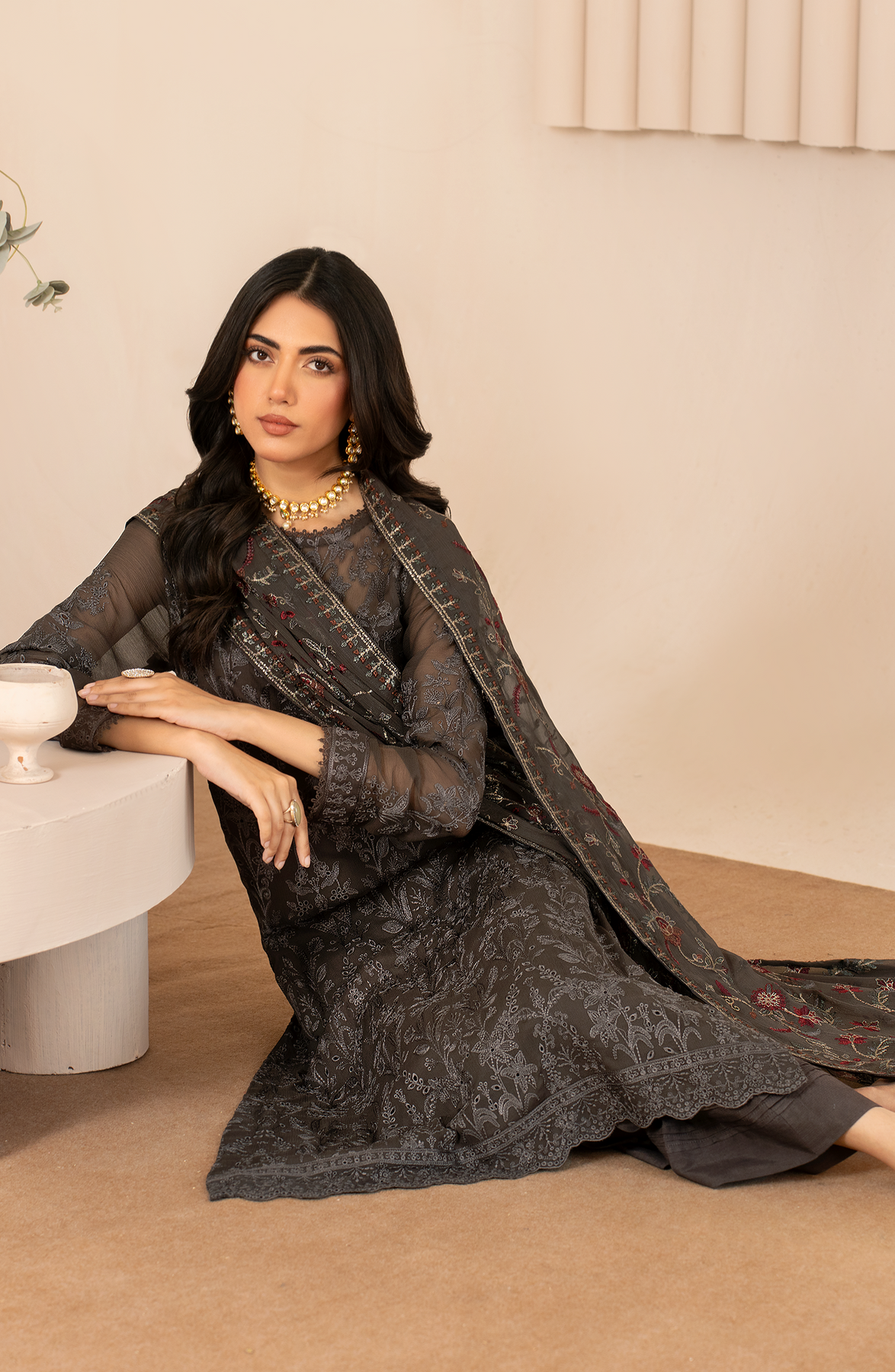 Zarif | Chiffon Edit | ZL 01 FAHIMA by Designer Zarif - House of Maryam - Pakistani Designer Ethnic Wear in {{ shop.shopifyCountryName }}