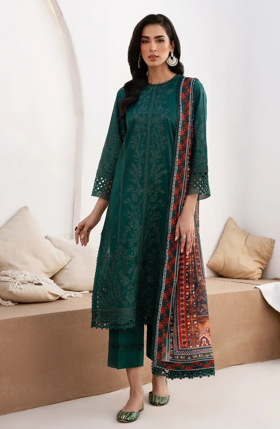 Zarif | Eid Lawn 24| ZL 01 MAPLE -  Zarif Luxury - Original Designer Dress - House of Maryam