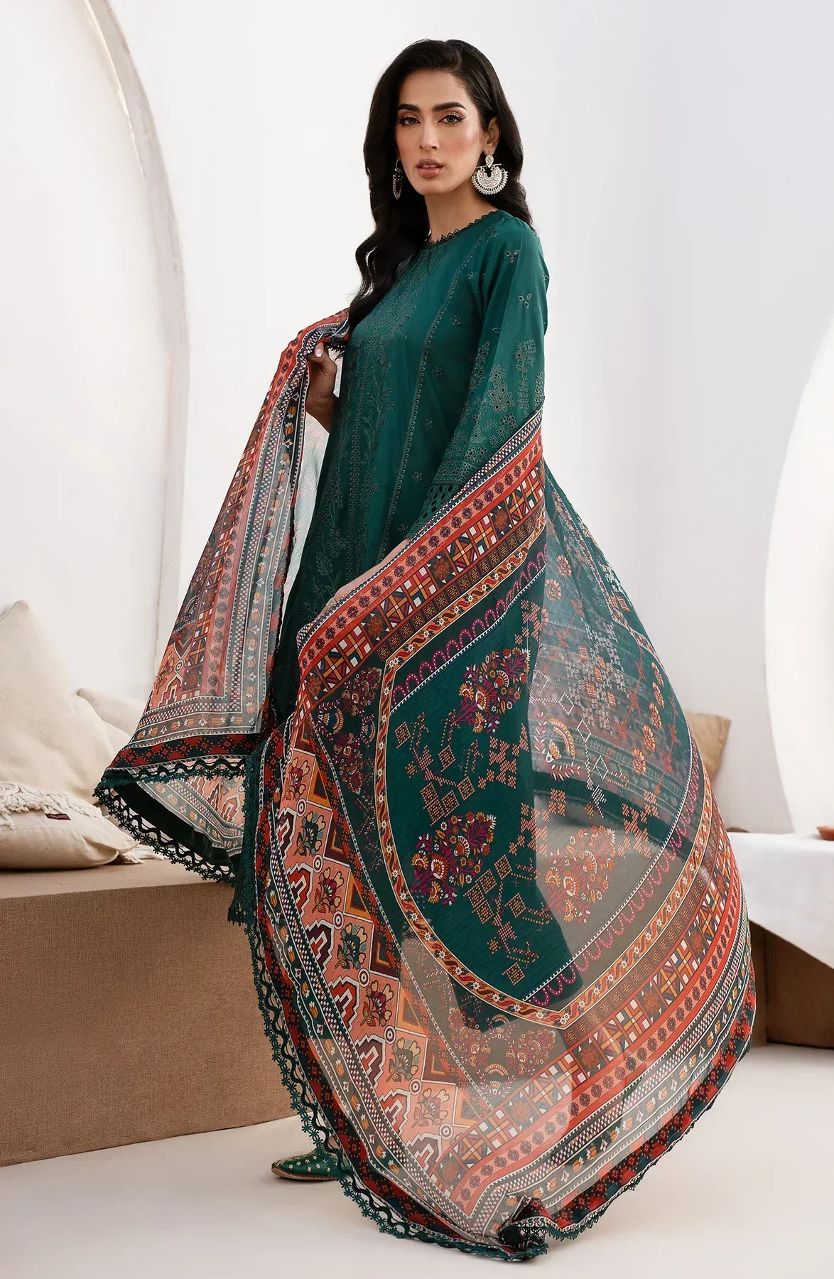 Zarif | Eid Lawn 24| ZL 01 MAPLE -  Zarif Luxury - Original Designer Dress - House of Maryam