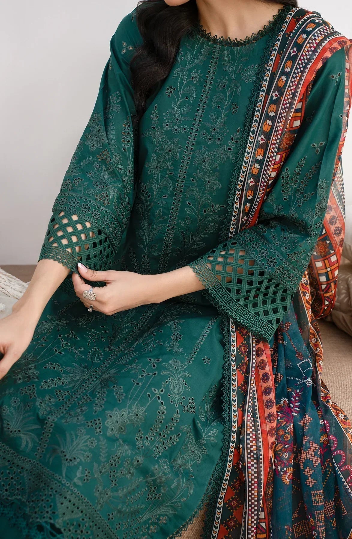 Zarif | Eid Lawn 24| ZL 01 MAPLE -  Zarif Luxury - Original Designer Dress - House of Maryam
