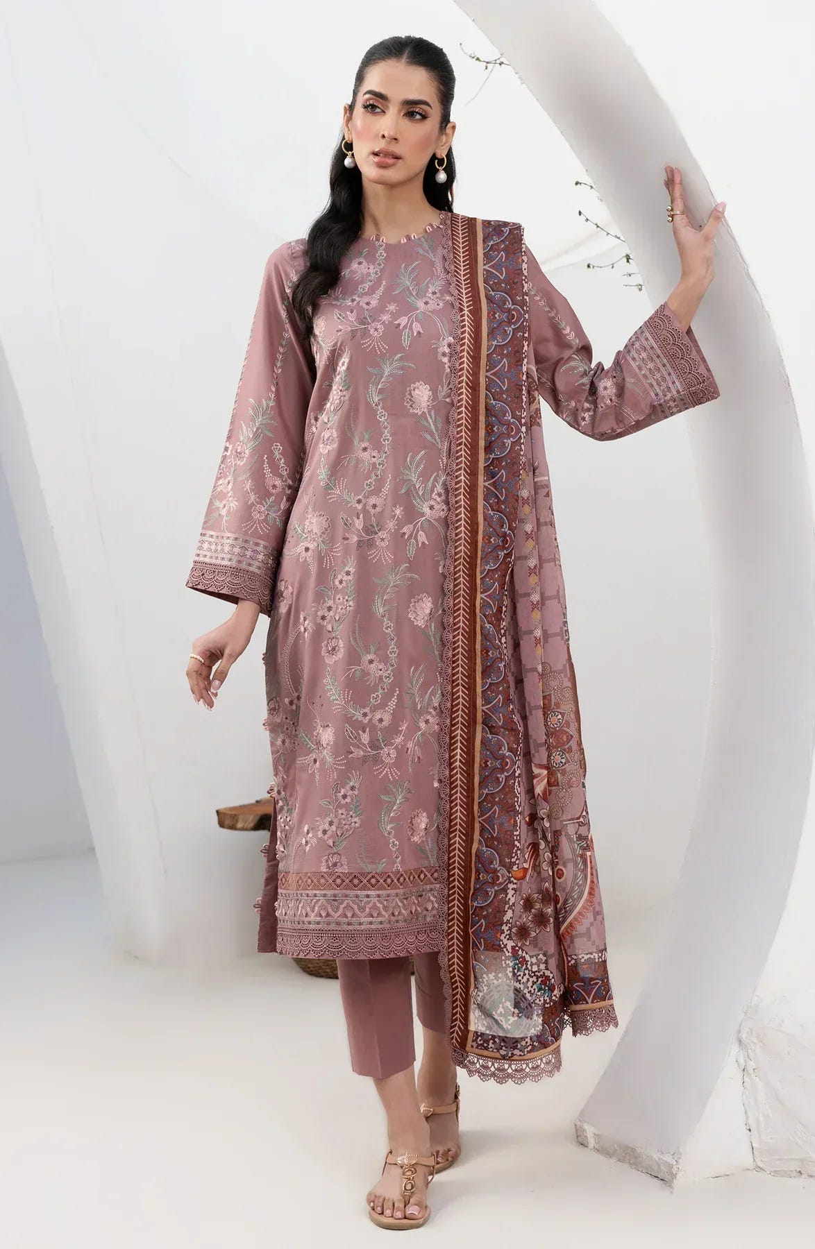 Zarif | Eid Lawn 24| ZL 05 FLORINA -  Zarif Luxury - Original Designer Dress - House of Maryam