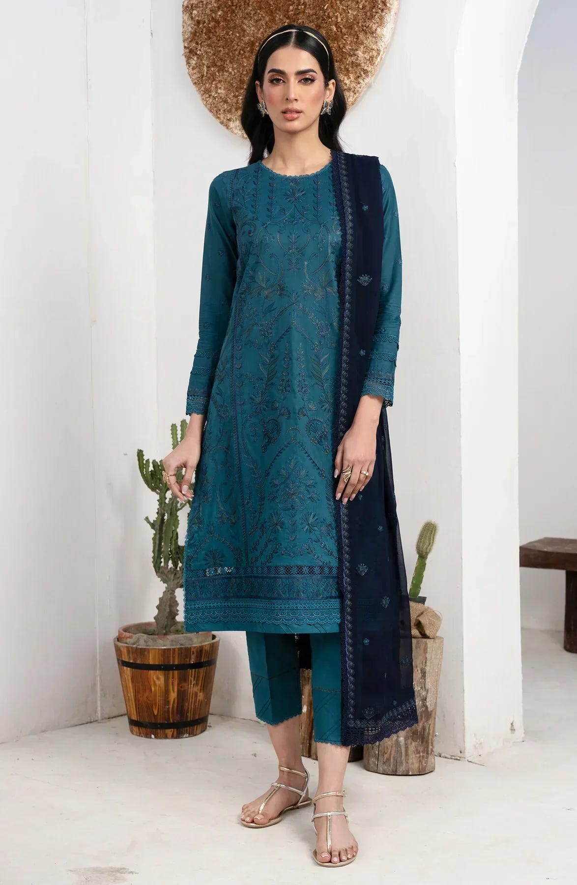 Zarif | Eid Lawn 24| ZL 07 MARINA -  Zarif Luxury - Original Designer Dress - House of Maryam