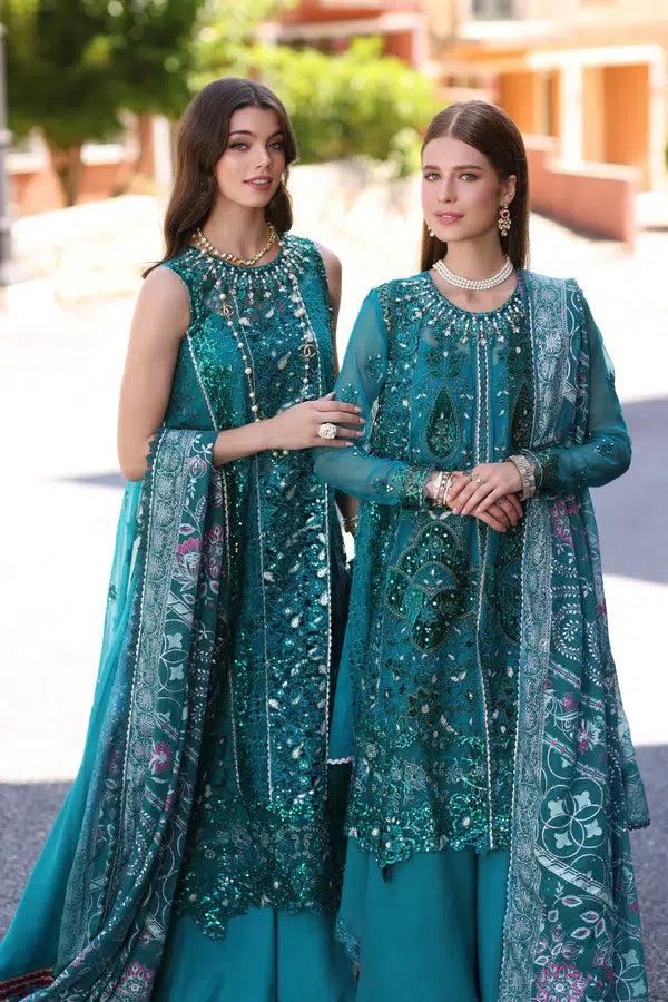Noor by Saadia Asad | Chiffon Formals 23 | D8-Zarish -  Noor by Saadia Asad Formal - Original Designer Dress - House of Maryam
