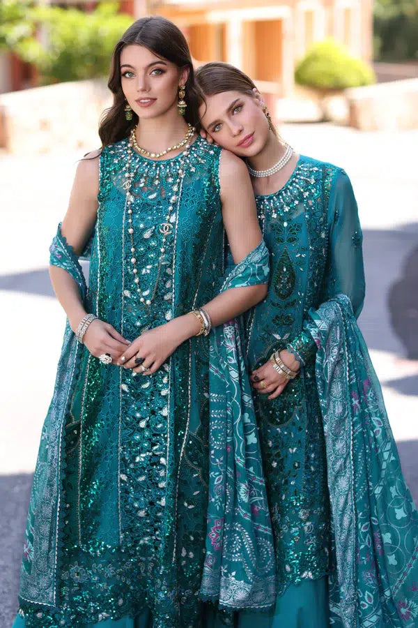 Noor by Saadia Asad | Chiffon Formals 23 | D8-Zarish -  Noor by Saadia Asad Formal - Original Designer Dress - House of Maryam