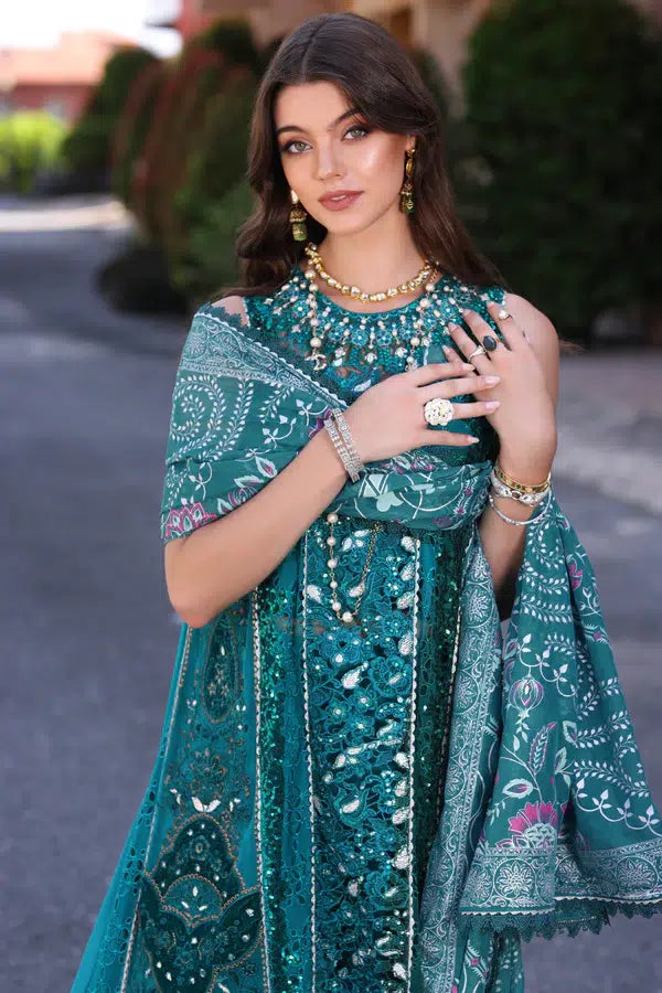 Noor by Saadia Asad | Chiffon Formals 23 | D8-Zarish -  Noor by Saadia Asad Formal - Original Designer Dress - House of Maryam