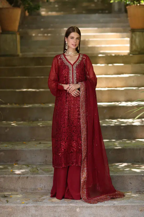 Noor by Saadia Asad | Chiffon Formals 23 | D3-Sirena -  Noor by Saadia Asad Formal - Original Designer Dress - House of Maryam