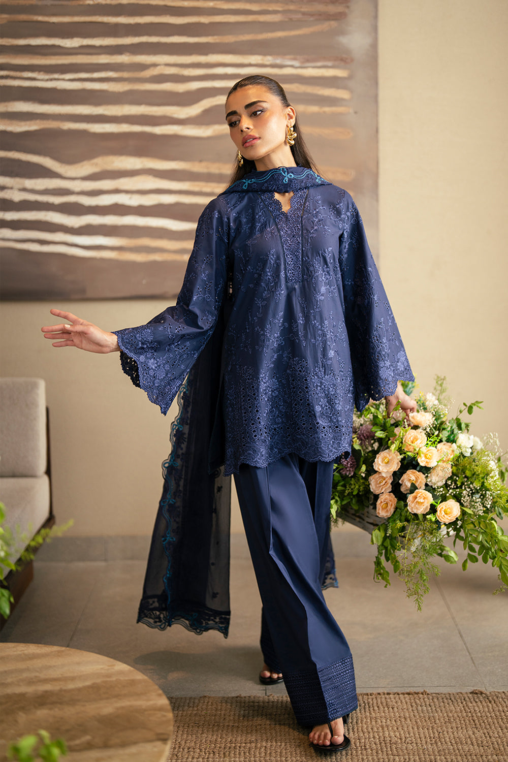 Azure | Luxury Lawn 26 | Sapphire Veil, image 2
