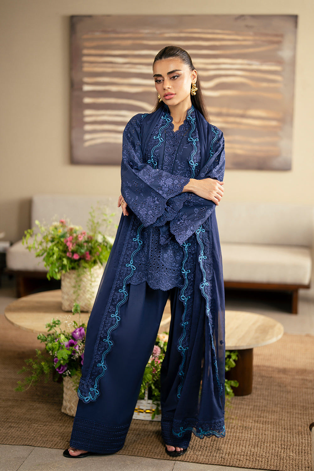 Azure | Luxury Lawn 26 | Sapphire Veil, image 4