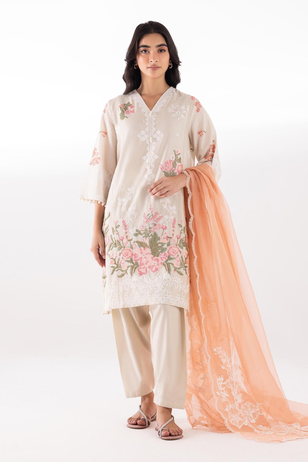 Sana Safinaz | Luxury Pret | Muzlin Lawn Suit SC26MUZ116AP3-1