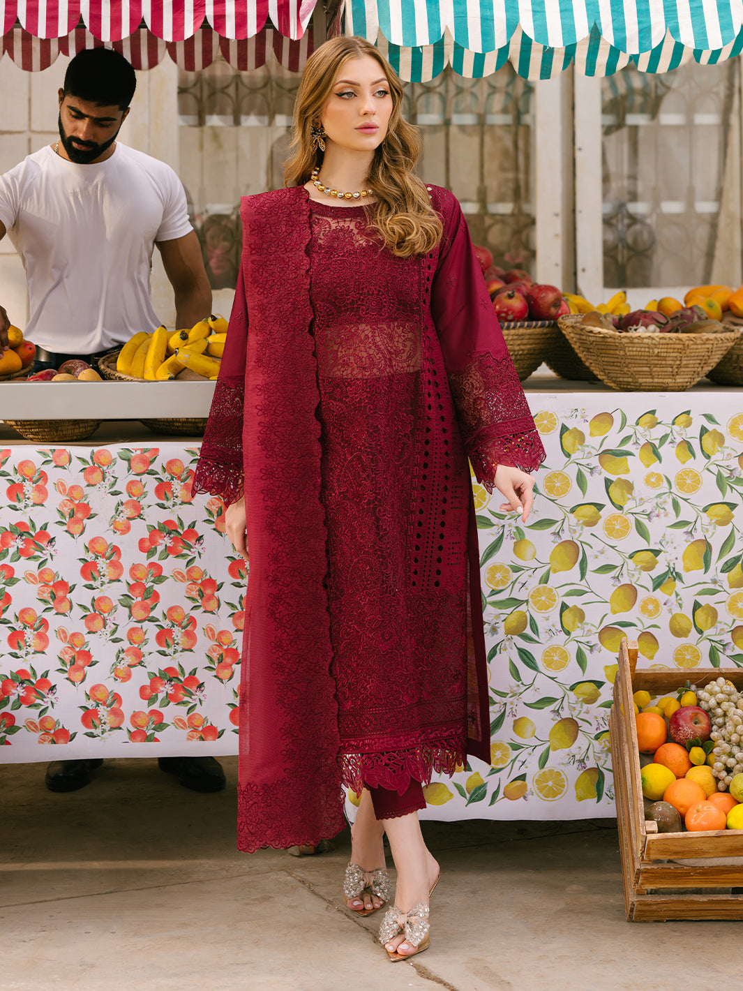 Mahnur | Mahrukh Eid Edit 24 | SCARLET DREAM -  Mahnur Luxury - Original Designer Dress - House of Maryam