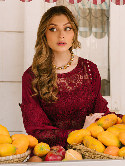 Mahnur | Mahrukh Eid Edit 24 | SCARLET DREAM -  Mahnur Luxury - Original Designer Dress - House of Maryam