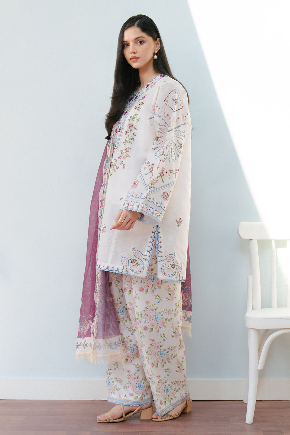 Zara Shahjahan | Coco Lawn 25 | SERENE-2B -  Zara Shahjahan Ladies Clothes - Original Designer Dress - House of Maryam