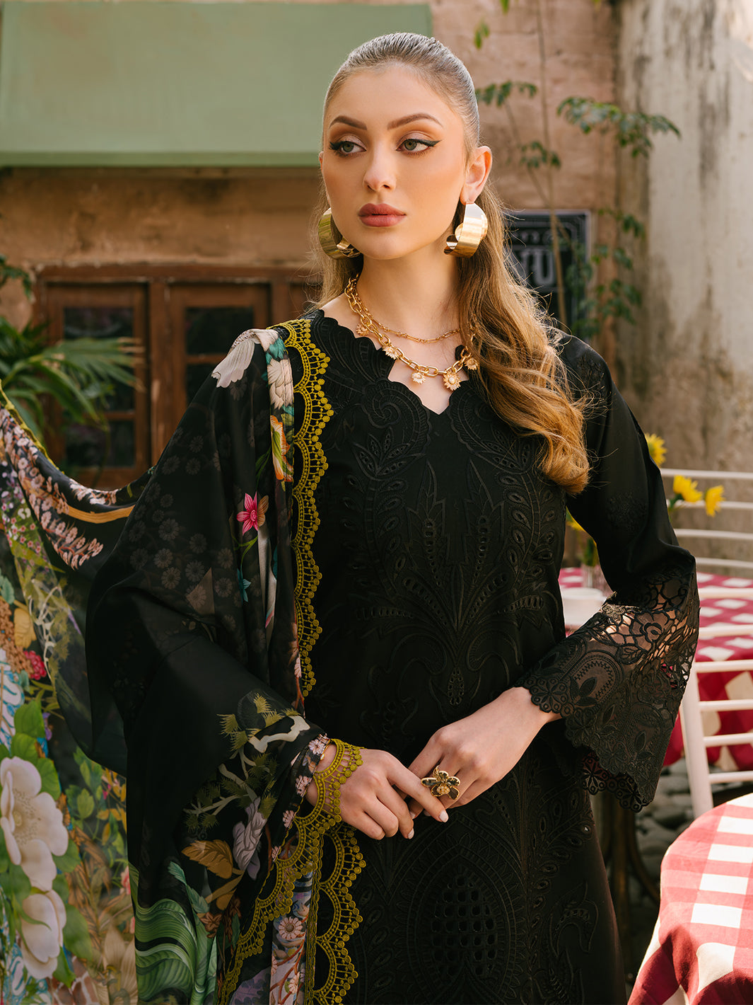 Mahnur | Mahrukh Eid Edit 24 | ROYAL BLACK -  Mahnur Luxury - Original Designer Dress - House of Maryam