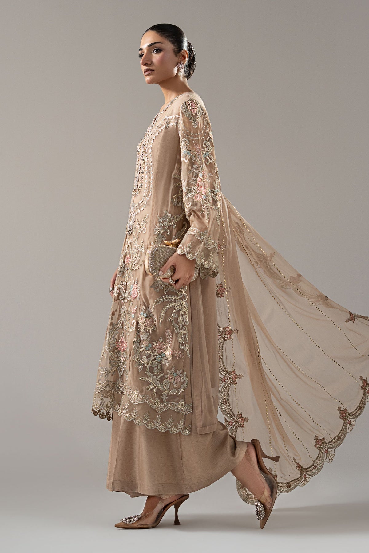 Maria B | Luxury Formals Pre Fall | SF-EA25-18R1-Skin, image 5