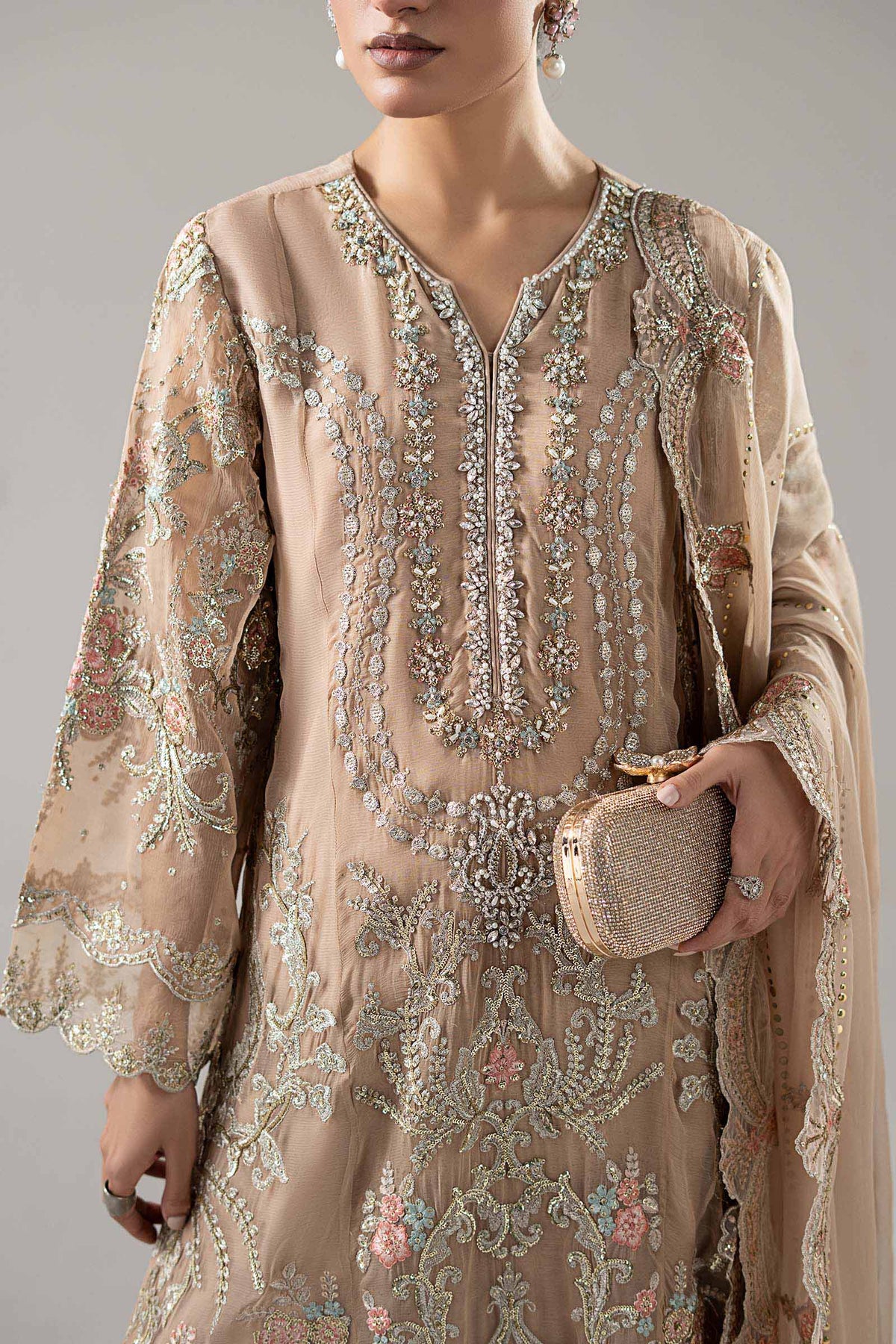 Maria B | Luxury Formals Pre Fall | SF-EA25-18R1-Skin, image 3