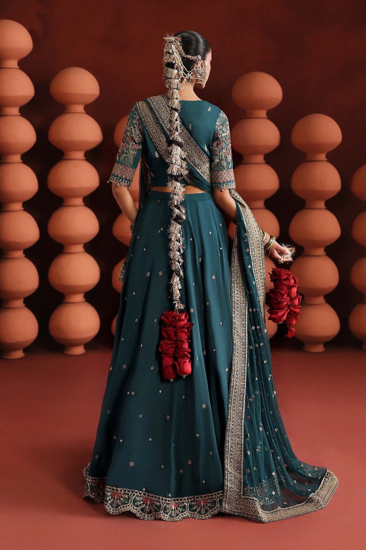 Maria B | Luxury Formals Pre Fall | SF-EA26-27-Teal, image 2