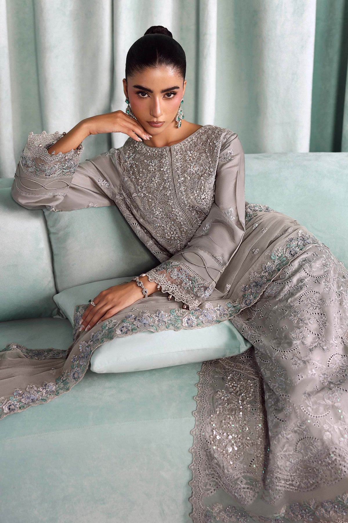 Maria B | Luxury Formals Pre Fall | SF-EA26-37-Grey, image 5
