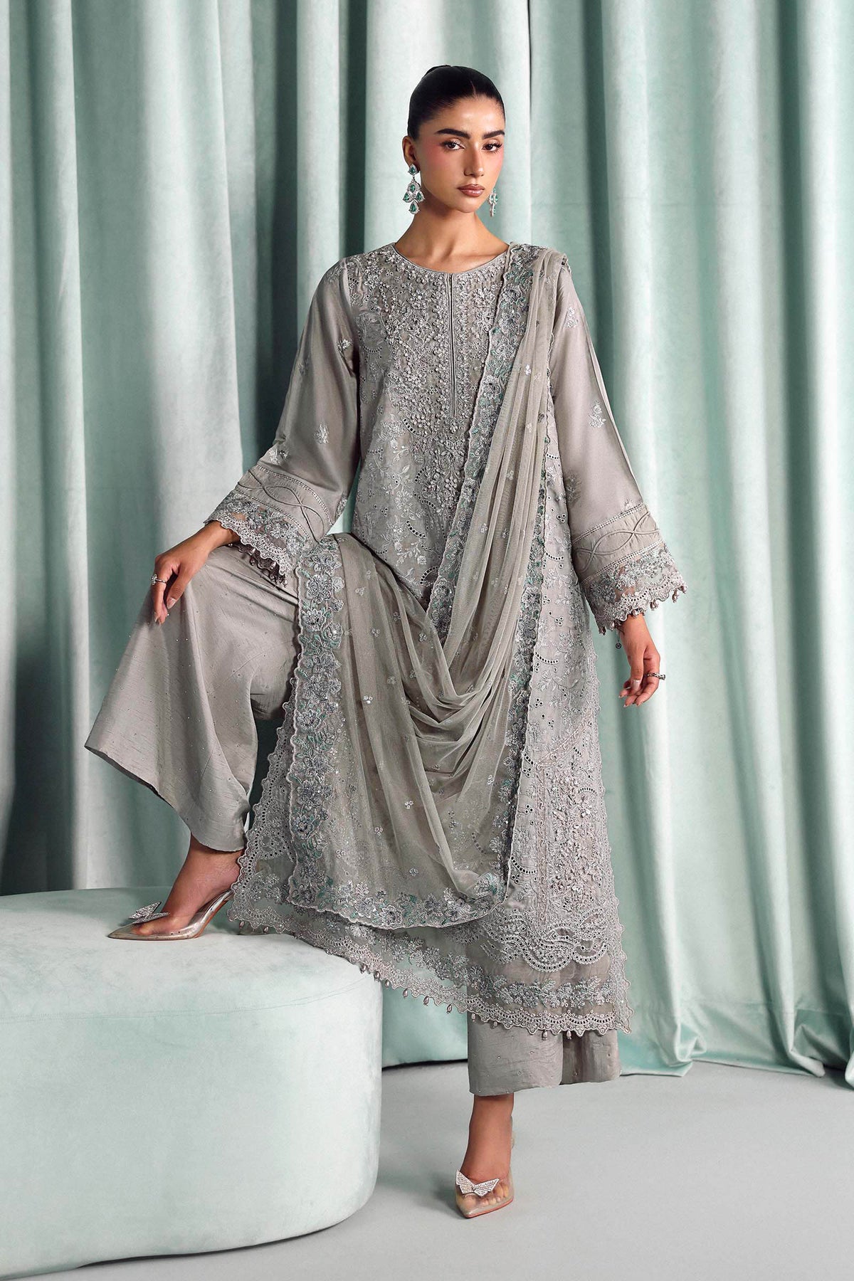 Maria B | Luxury Formals Pre Fall | SF-EA26-37-Grey, image 4