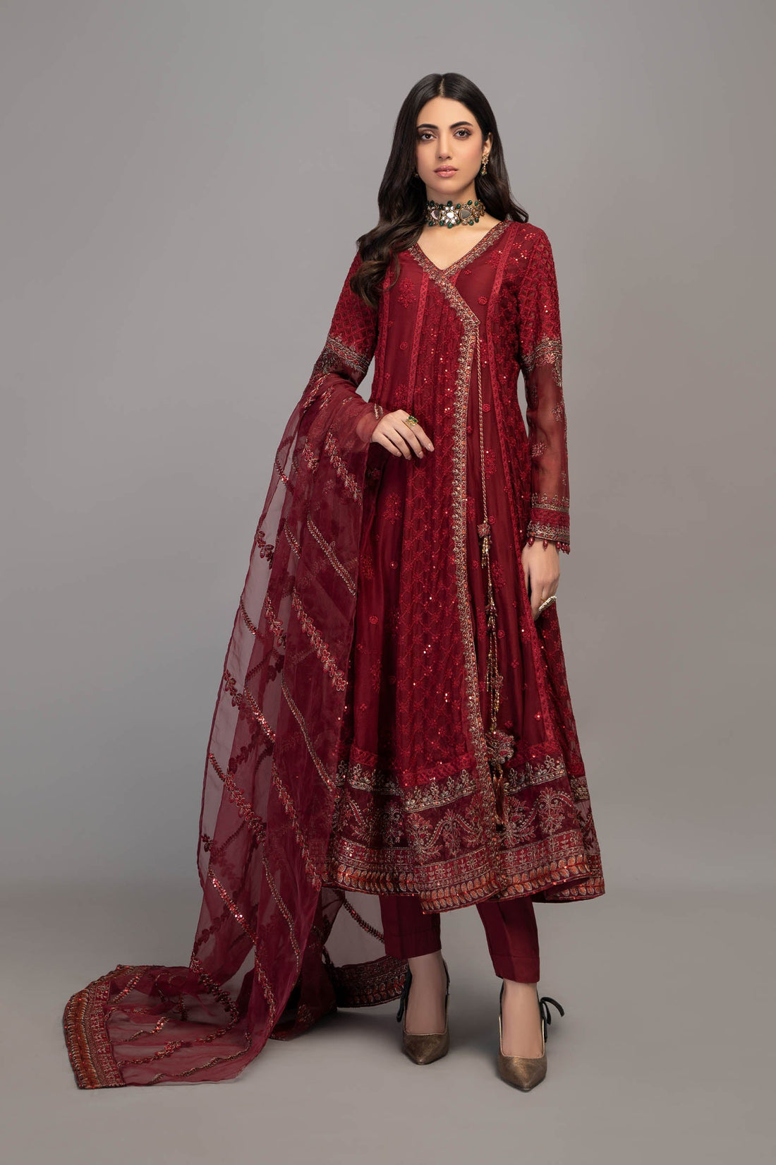 Maira B | Ready to Wear | SF-EF23-02R1 -  Maria B Luxury Formals -  House of Maryam