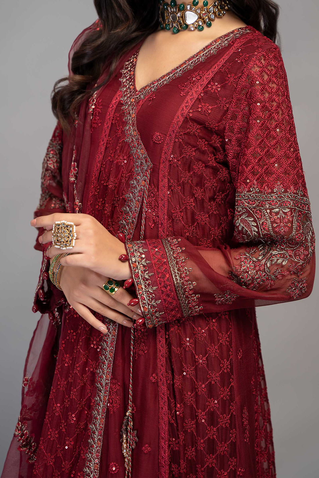 Maira B | Ready to Wear | SF-EF23-02R1 -  Maria B Luxury Formals -  House of Maryam