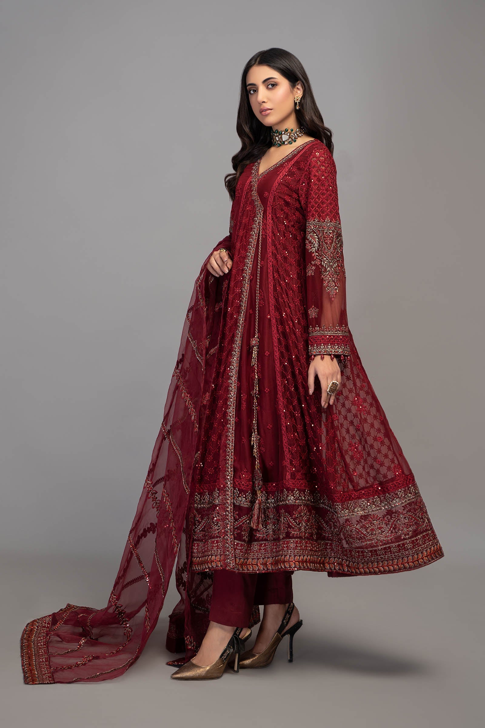 Maira B | Ready to Wear | SF-EF23-02R1 -  Maria B Luxury Formals -  House of Maryam