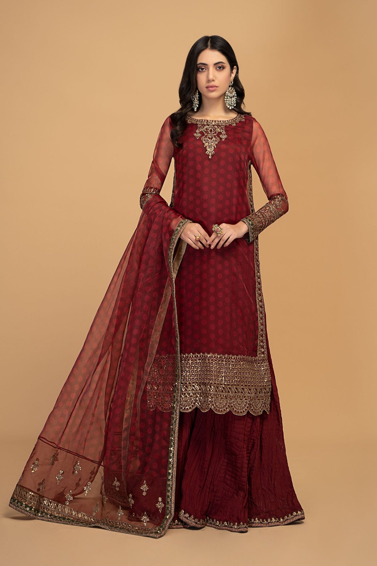 Maria B | Formal Wears | SF-EF23-08R1 -  Maria B Ladies Clothes - Original Designer Dress - House of Maryam