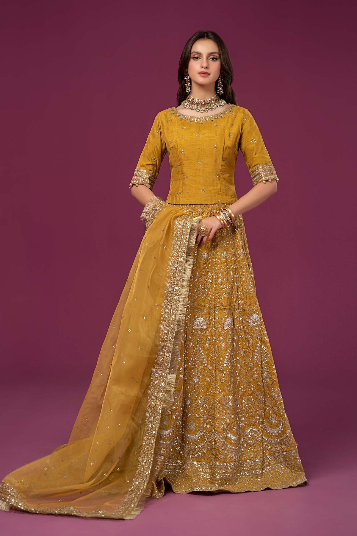 Maria B | Formal Wears | SF-EF24-26 -  Maria B Formal - Original Designer Dress - House of Maryam