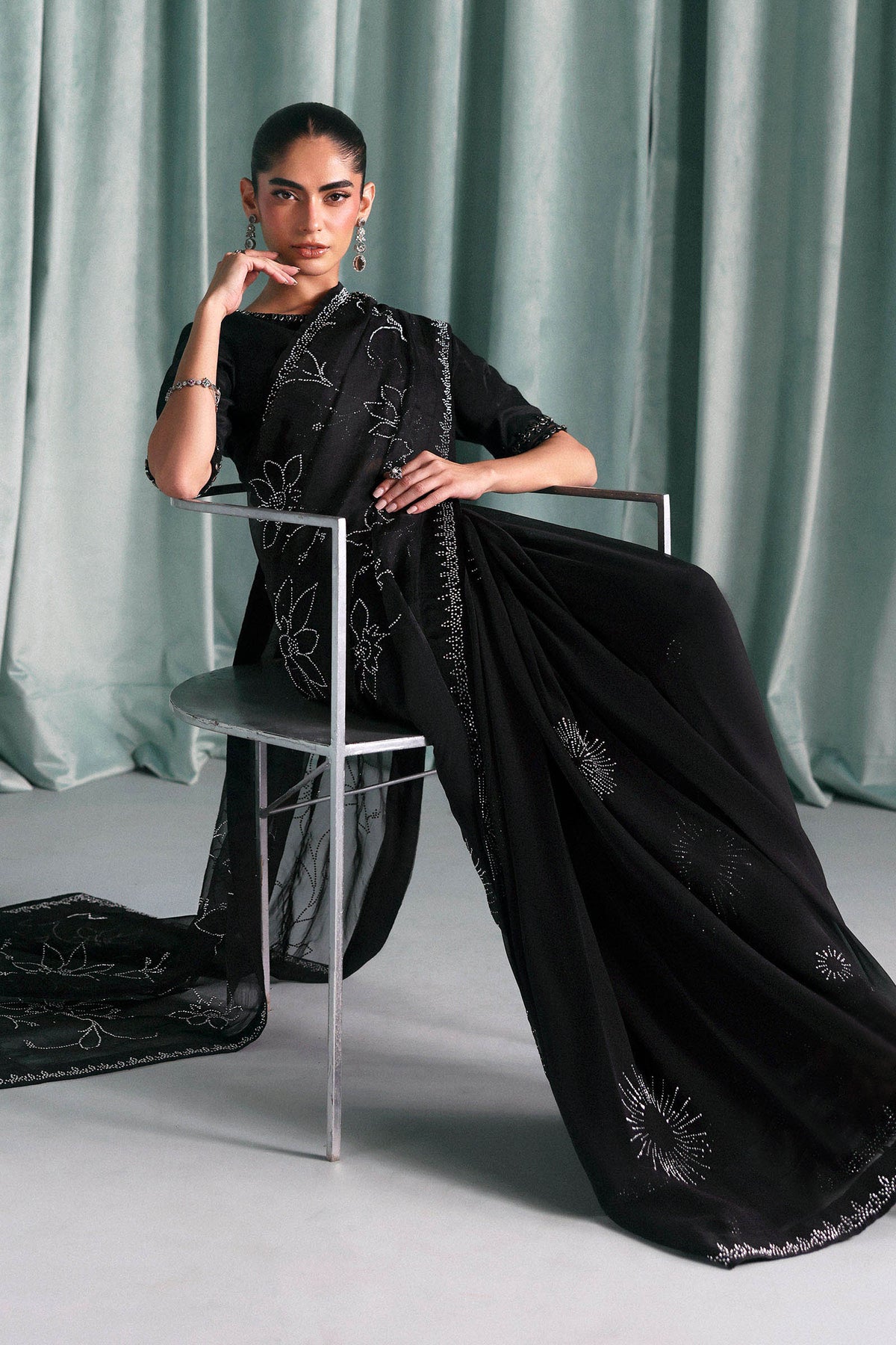 Maria B | Luxury Formals Pre Fall | SF-PF26-02-Black, image 5