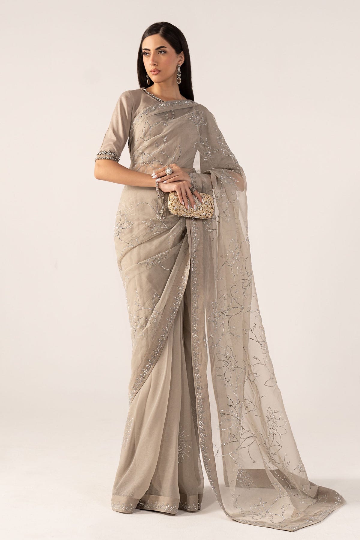 Maria B | Luxury Formals Pre Fall | SF-PF26-02-Grey