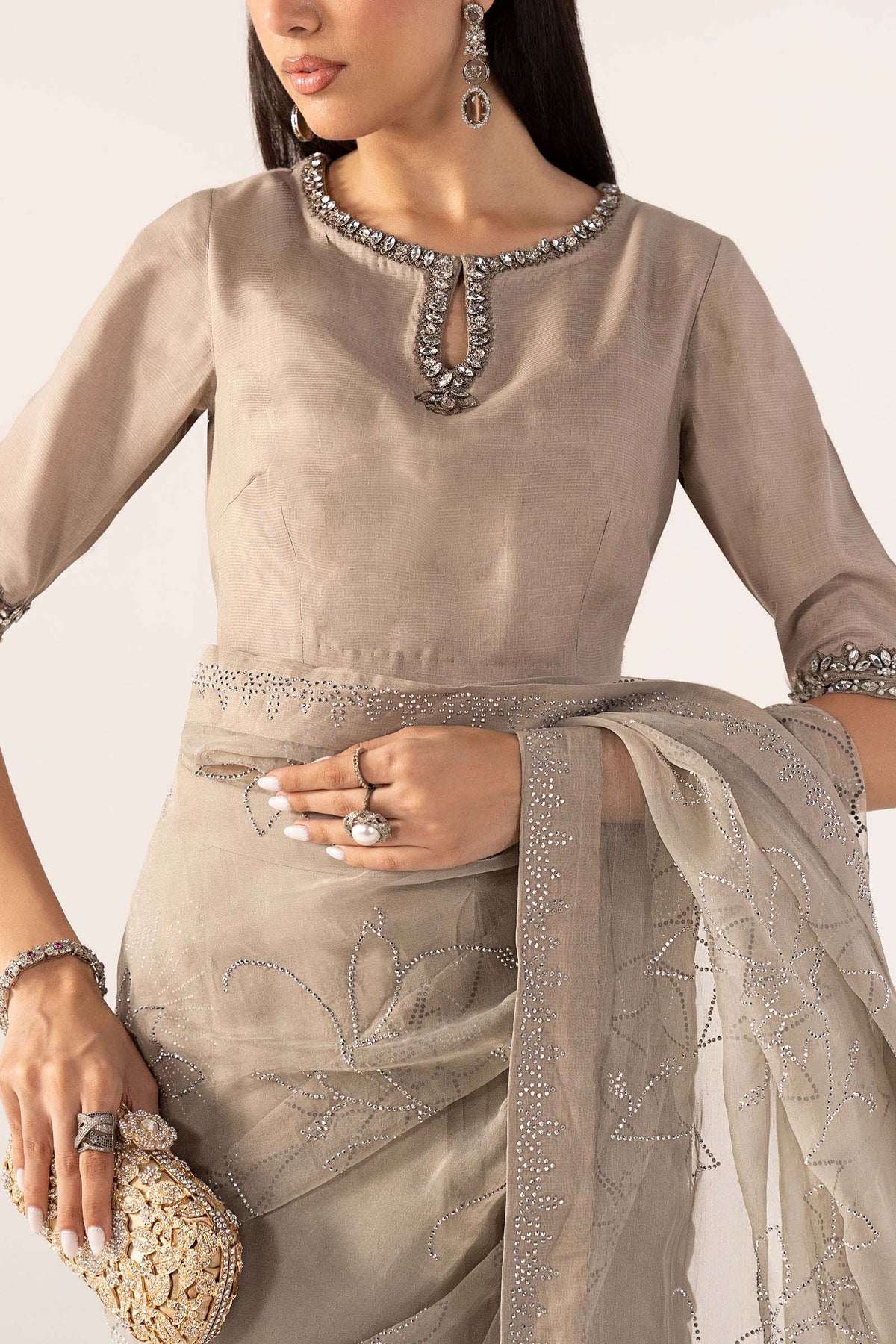 Maria B | Luxury Formals Pre Fall | SF-PF26-02-Grey, image 3
