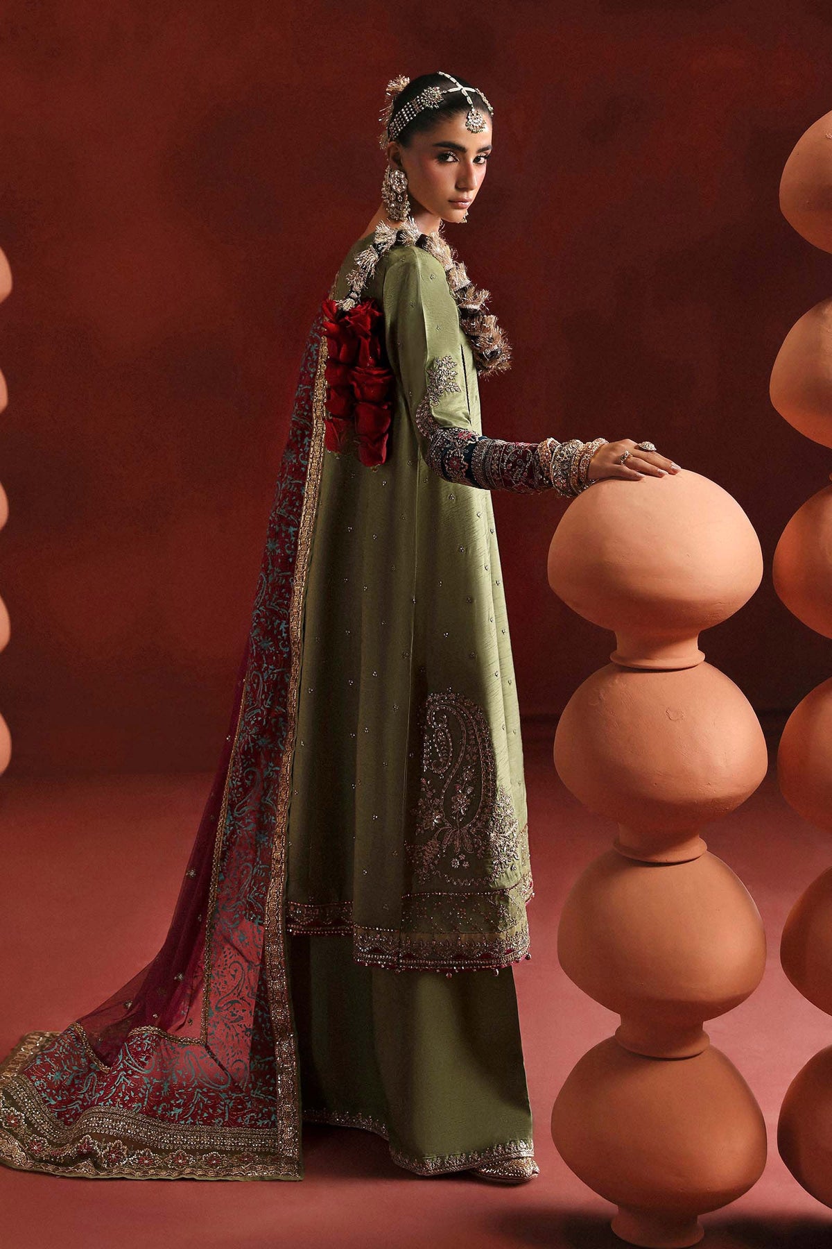 Maria B | Luxury Formals Pre Fall | SF-PF26-03-Green, image 2