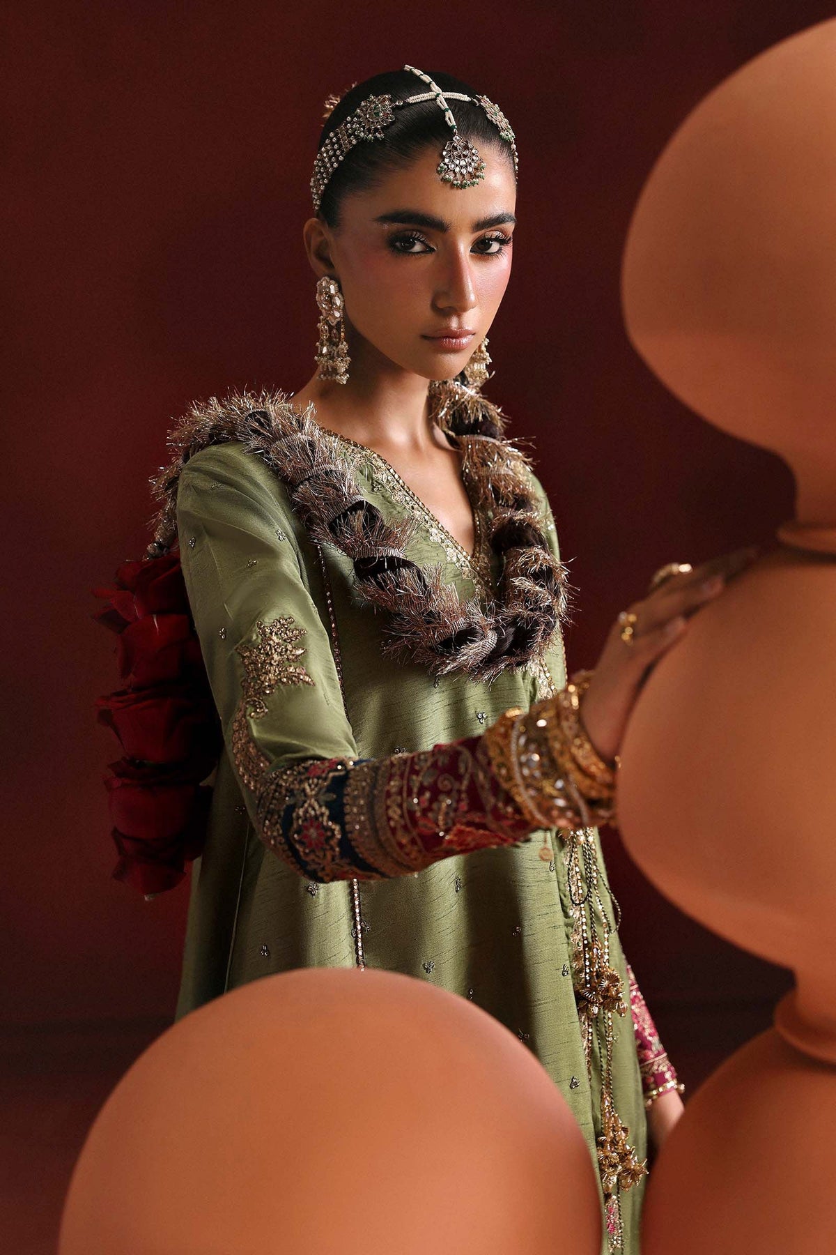 Maria B | Luxury Formals Pre Fall | SF-PF26-03-Green, image 5