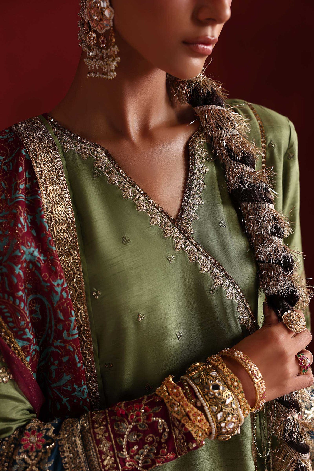 Maria B | Luxury Formals Pre Fall | SF-PF26-03-Green, image 3