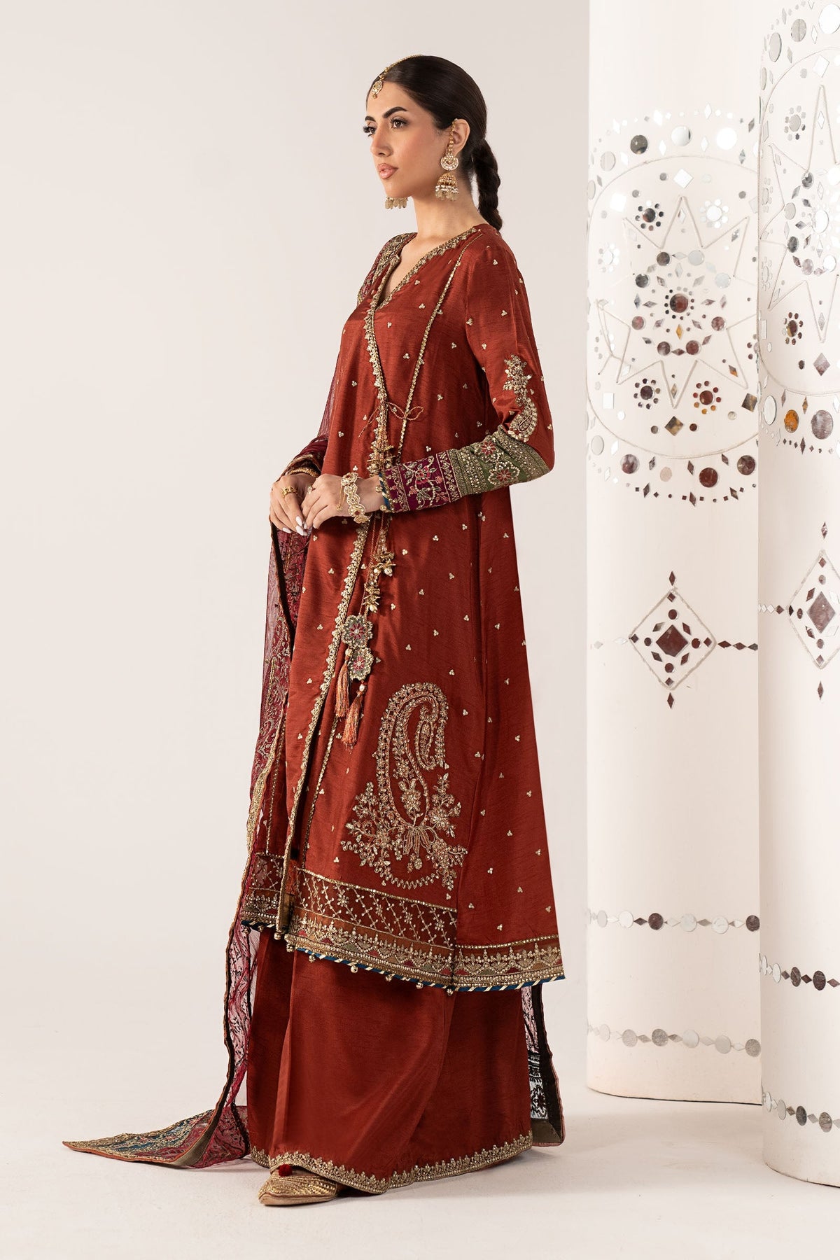 Maria B | Luxury Formals Pre Fall | SF-PF26-03-Mustard, image 4