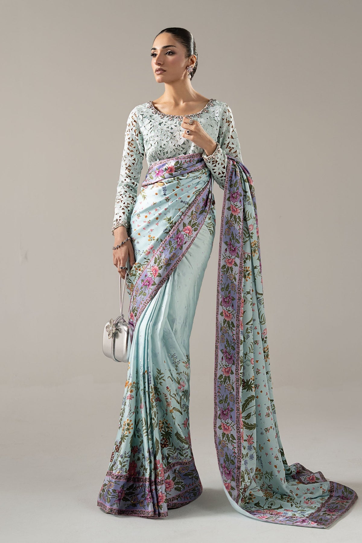 Maria B | Luxury Formals Pre Fall | SF-PF26-08-AQUA, image 5