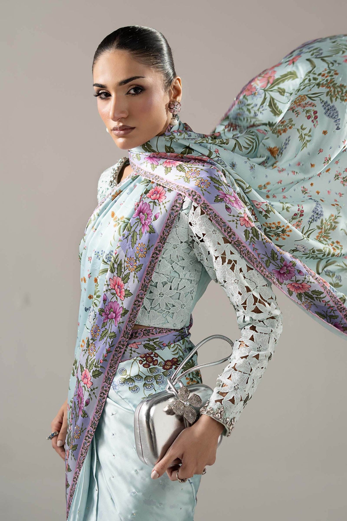 Maria B | Luxury Formals Pre Fall | SF-PF26-08-AQUA, image 4