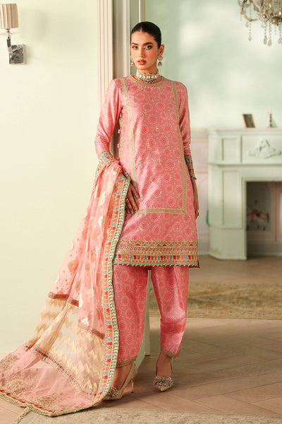 Maria B | Pre Fall Dresses | 3 Piece Embroidered Raw Silk Suit JJ