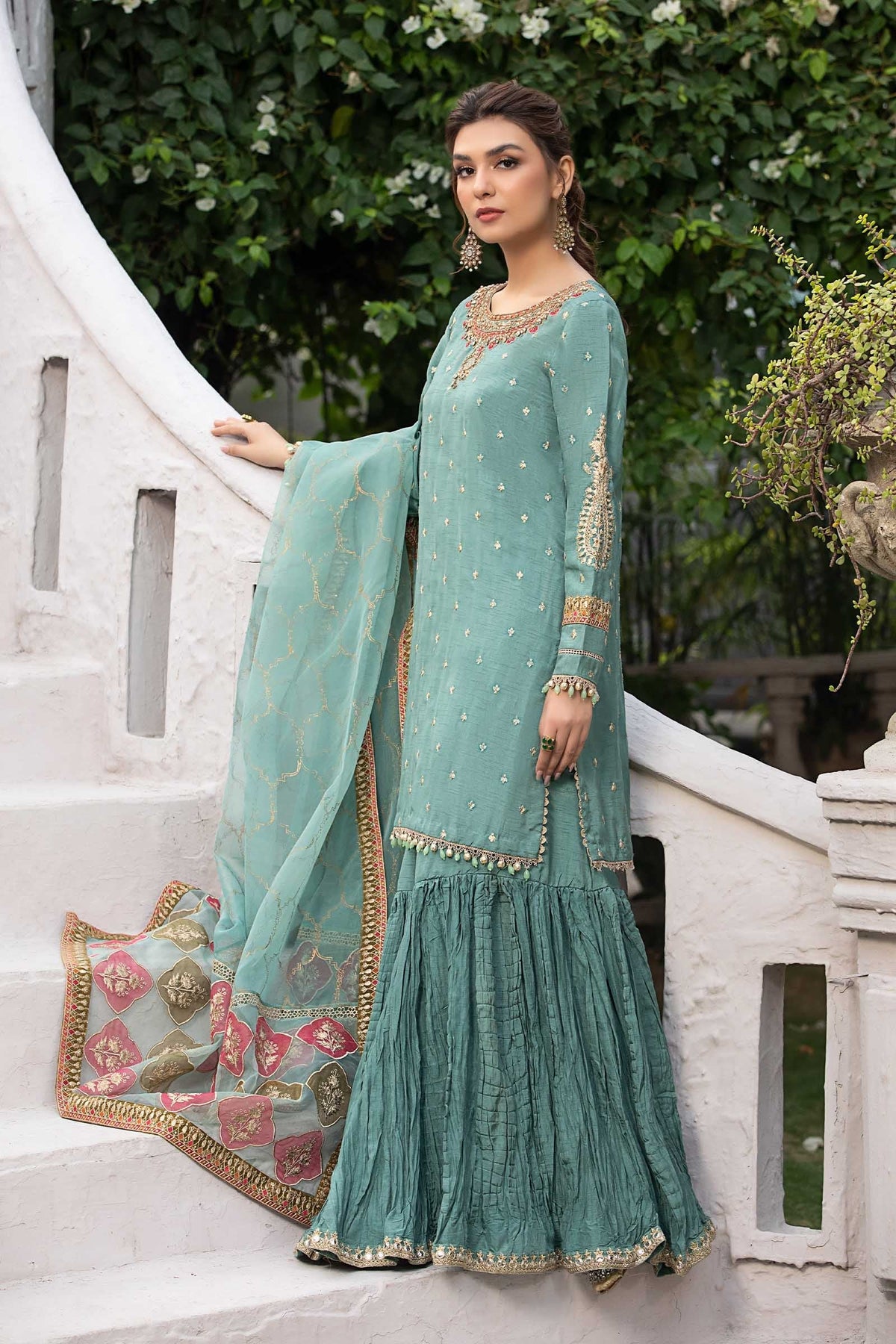 Maria B | Luxury Formals | SF-EA23-18R1-Ferozi, image 4