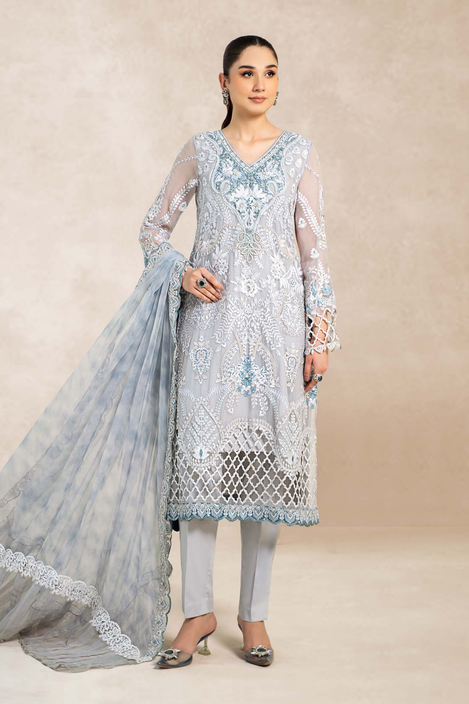 Maira B | Ready to Wear | SF-EA24-40 -  Maria B Luxury Formals -  House of Maryam