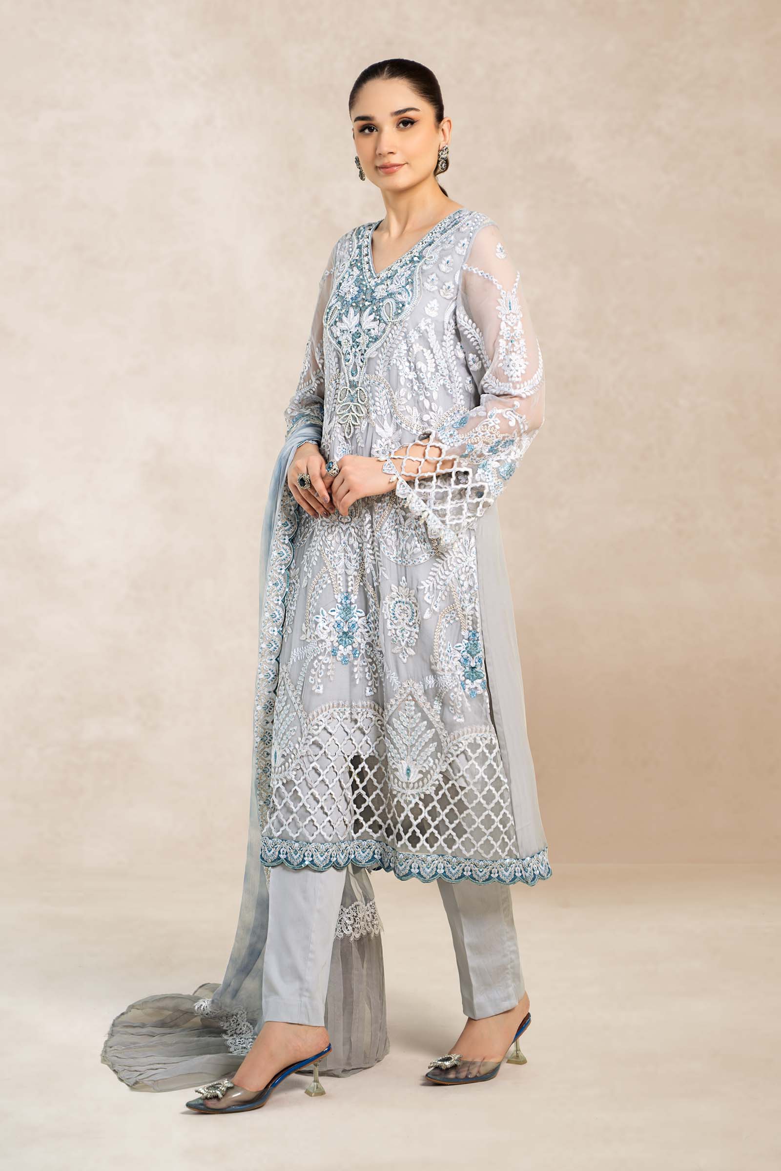 Maira B | Ready to Wear | SF-EA24-40 -  Maria B Luxury Formals -  House of Maryam