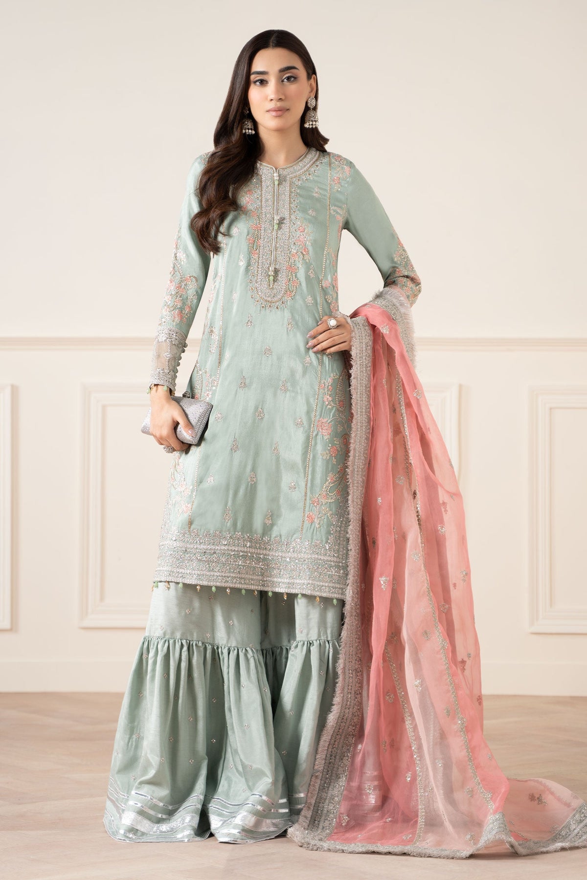 Maria B | Formal Wears | SF-EA25-02 -  Maria B Ladies Clothes - Original Designer Dress - House of Maryam
