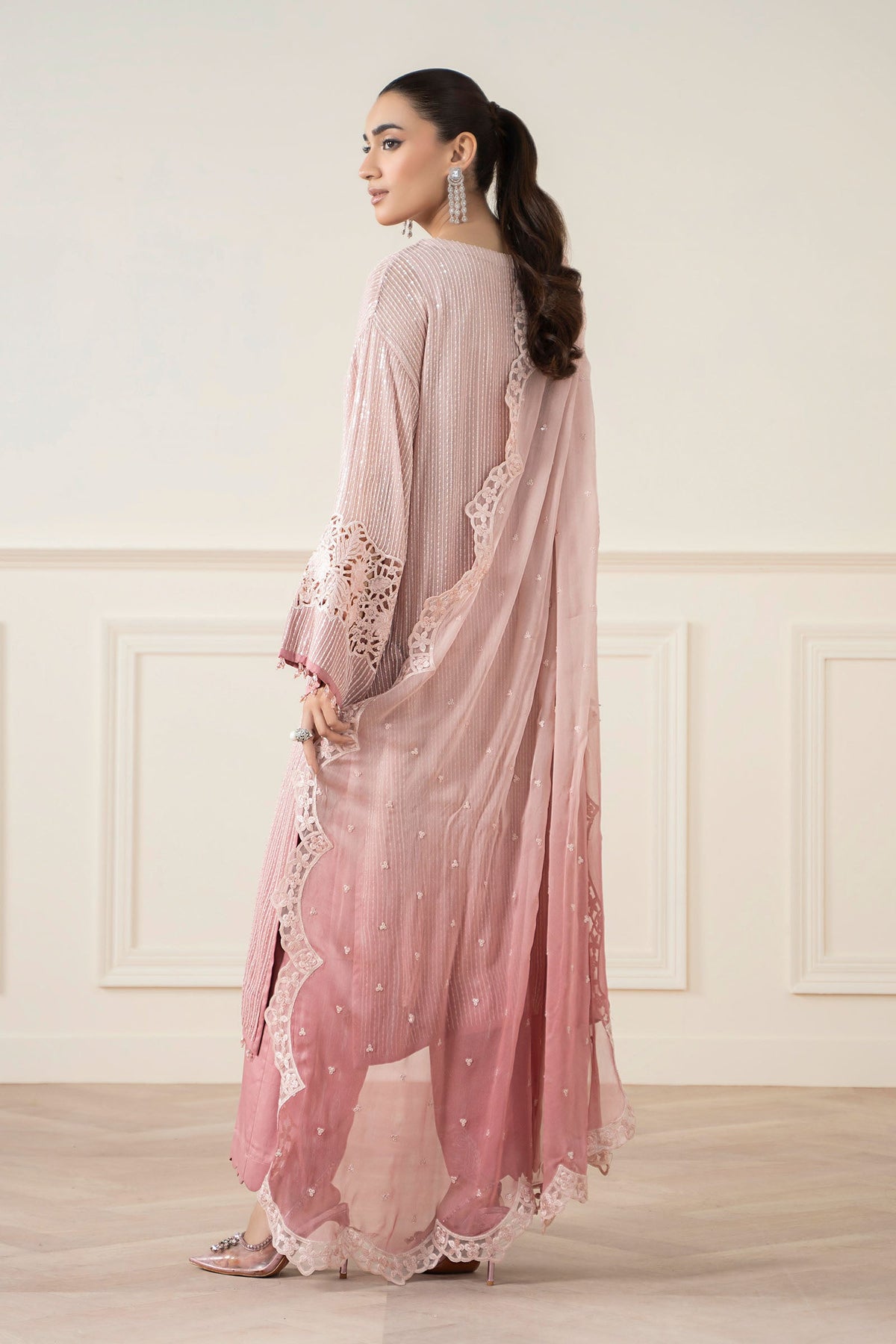 Maria B | Pre Fall 25 | Chiffon Suit 08 -  Maria B Ladies Clothes - Original Designer Dress - House of Maryam