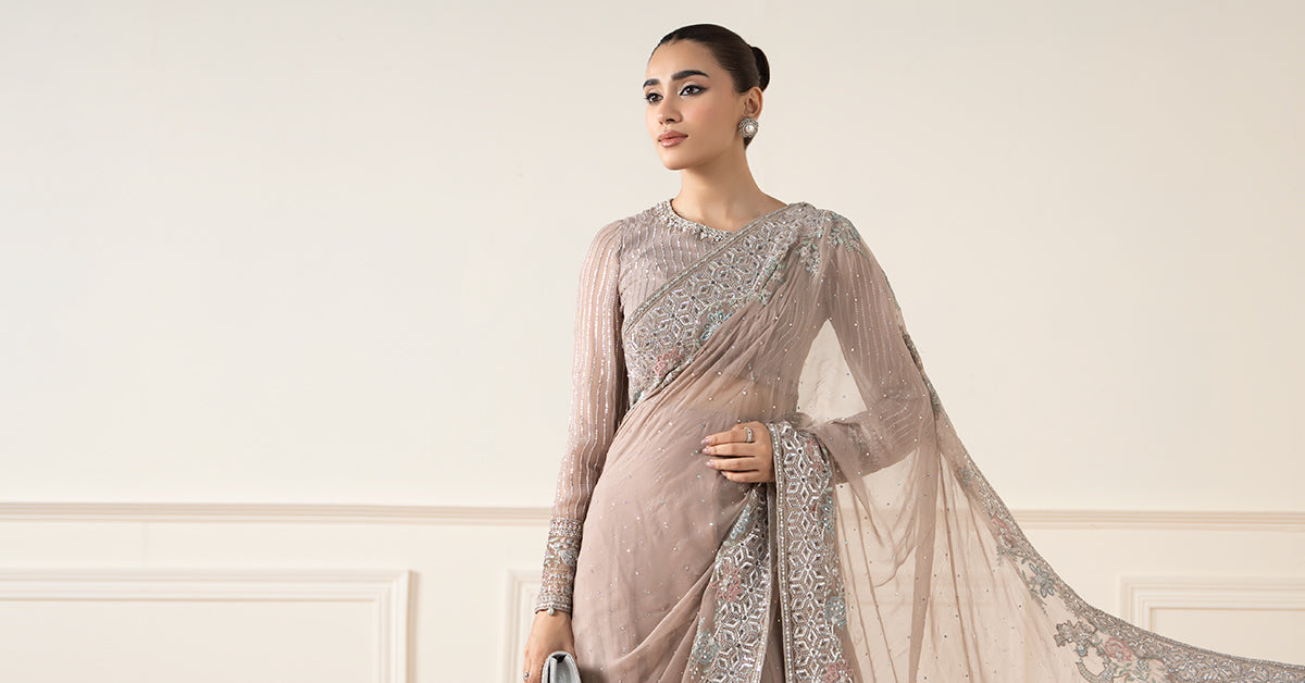 Maria B | Formal Wears | SF-EA25-13 -  Maria B Ladies Clothes - Original Designer Dress - House of Maryam